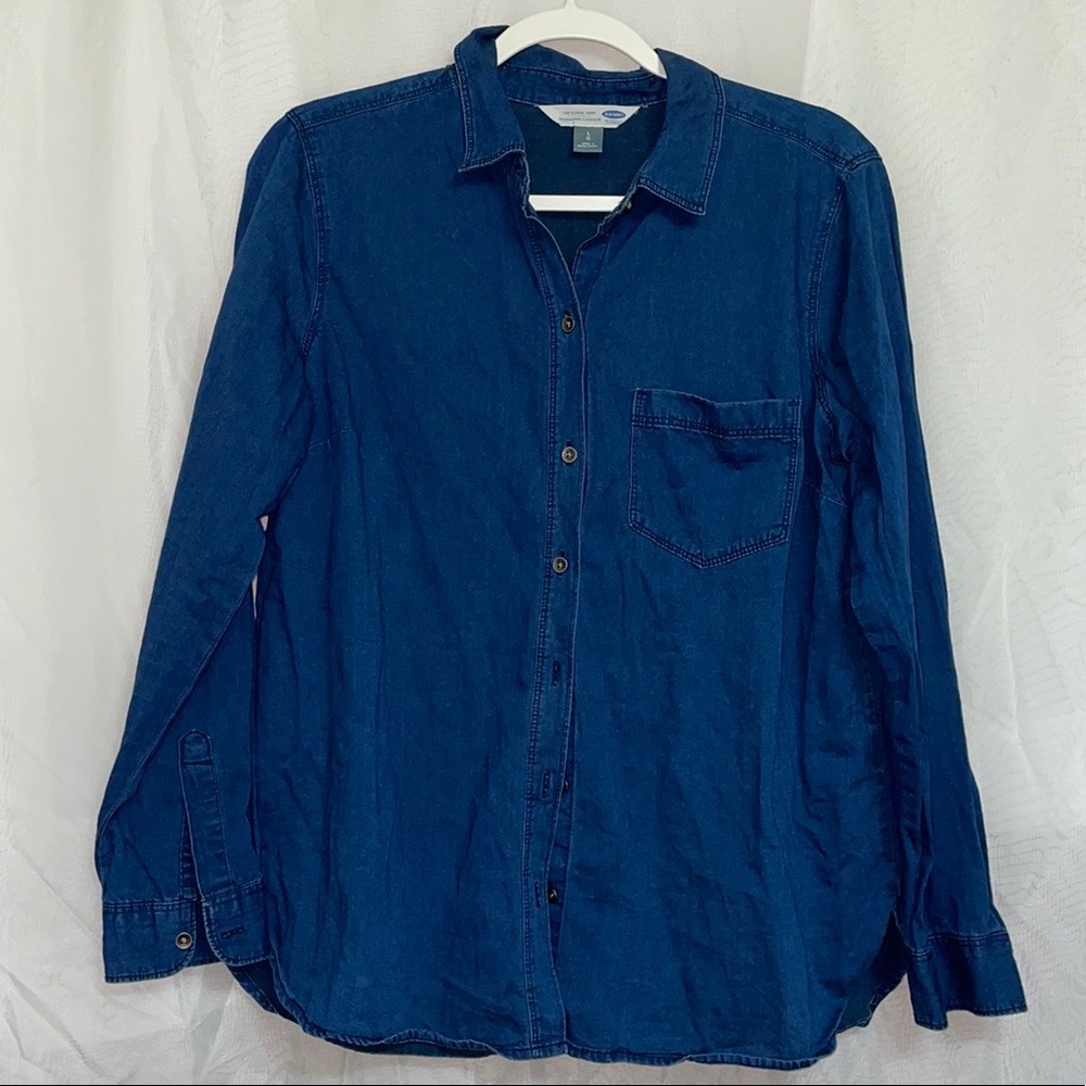Dark Wash Denim Shirt